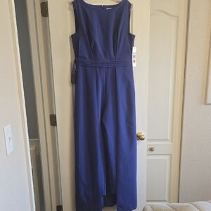 Kay Unger Vibrant Blue Jumpsuit